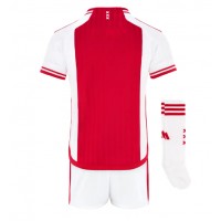 Ajax Fotballklær Hjemmedraktsett Barn 2023-24 Kortermet (+ korte bukser)